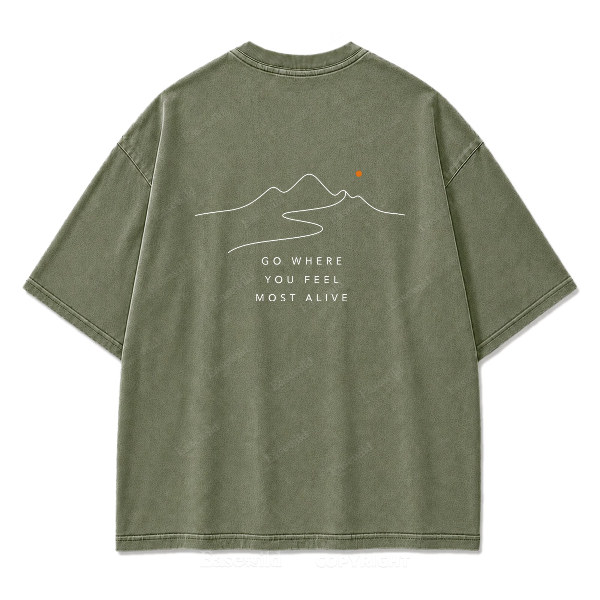 Go Where You Feel Most Alive Washed Print Tee