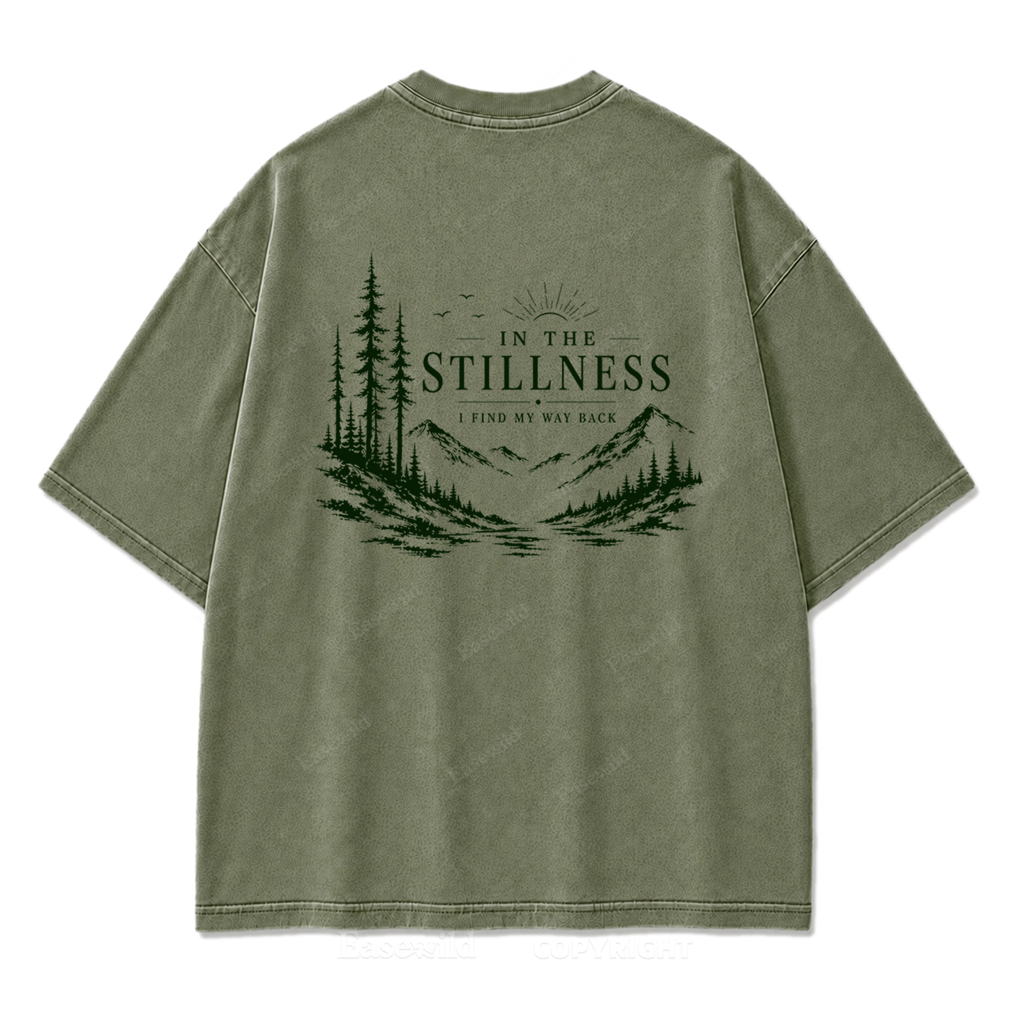 In the Stillness Mountain Washed Print Tee