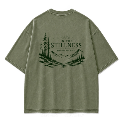 In the Stillness Mountain Washed Print Tee