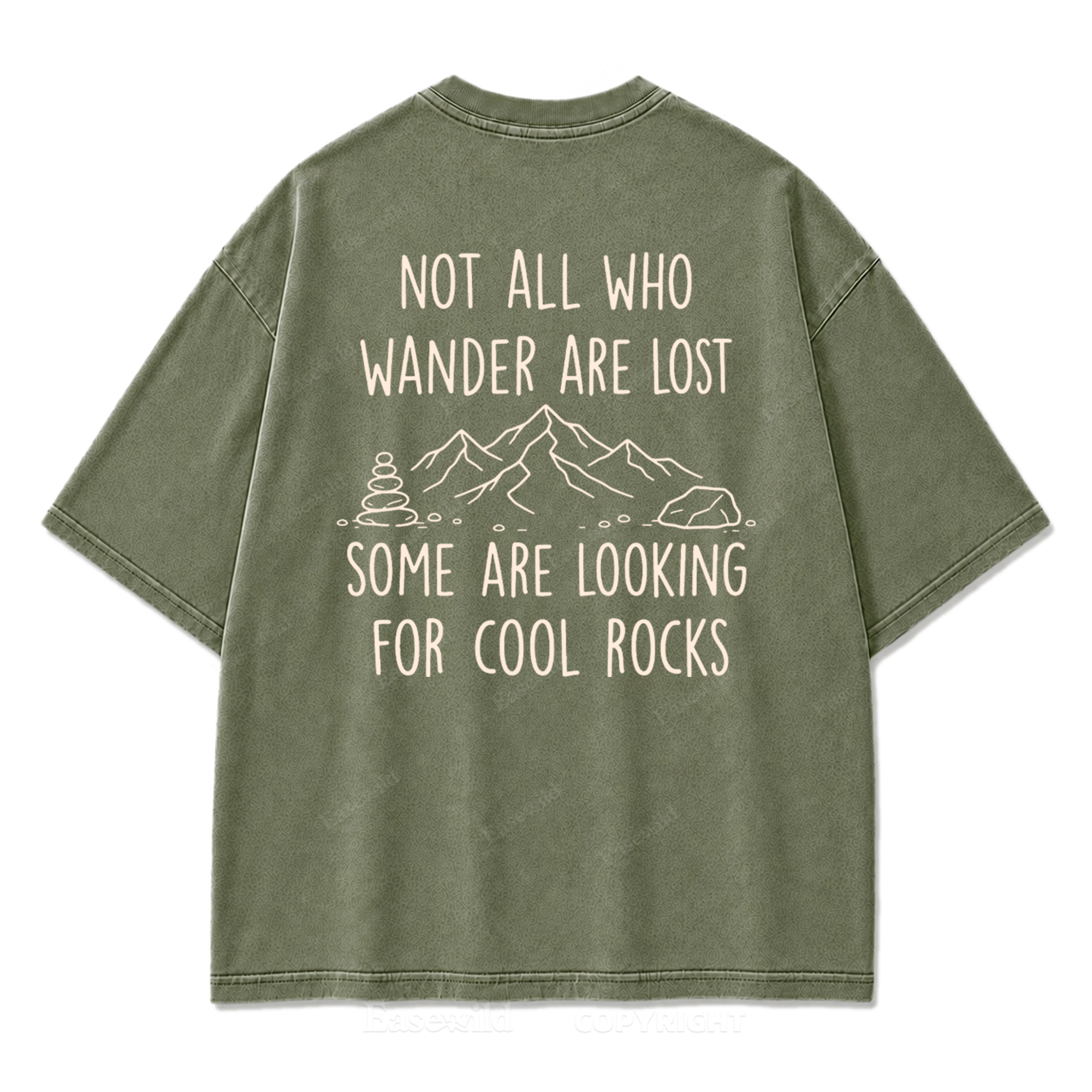 Cool Rocks Explorer Washed Print Tee