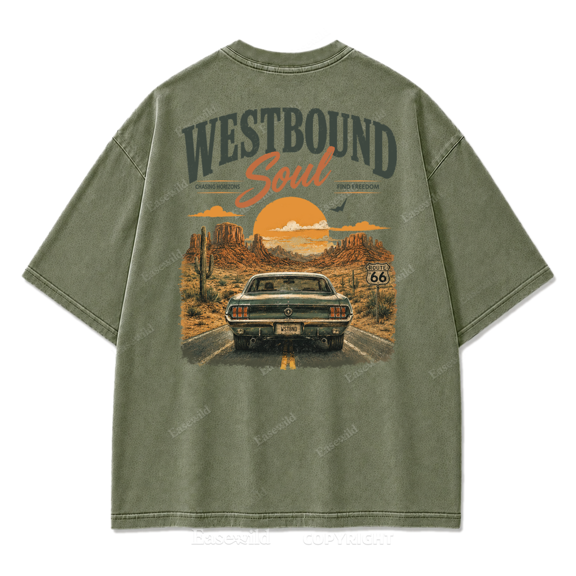 Westbound Soul Washed Print Tee