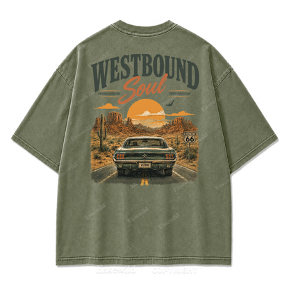 Westbound Soul Washed Print Tee
