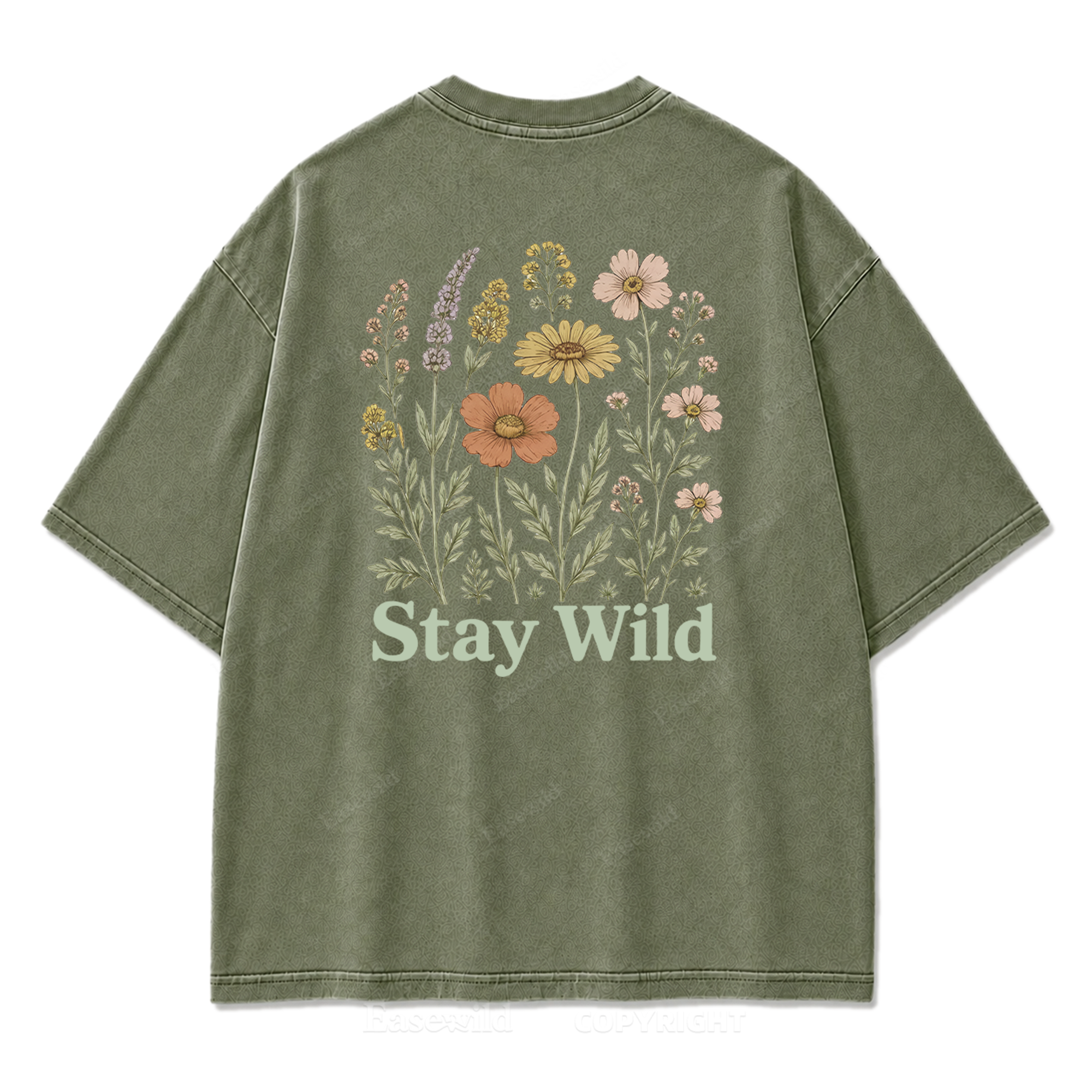 Meadow Spirit Floral Washed Print Tee