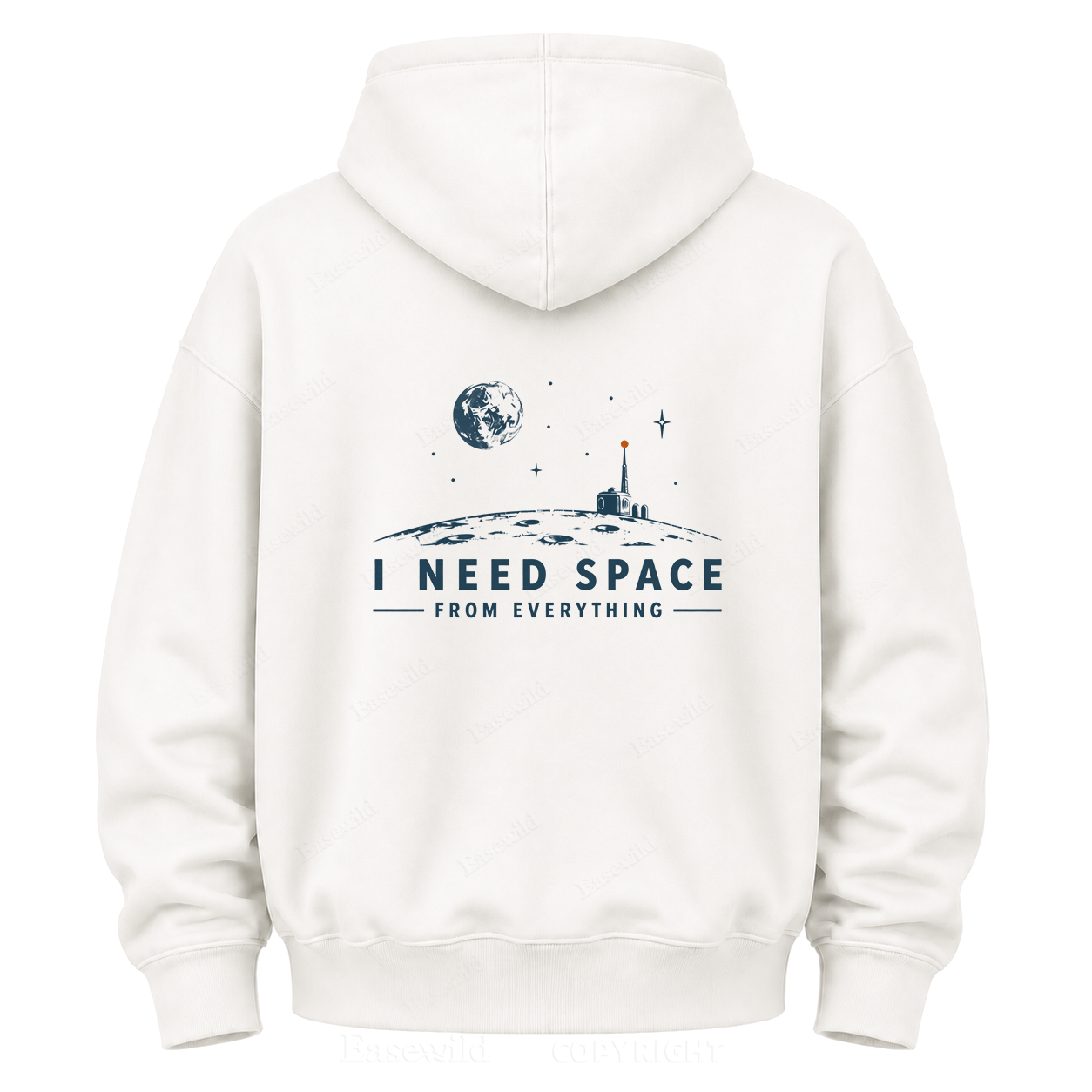 Moon Base Graphic Hoodie