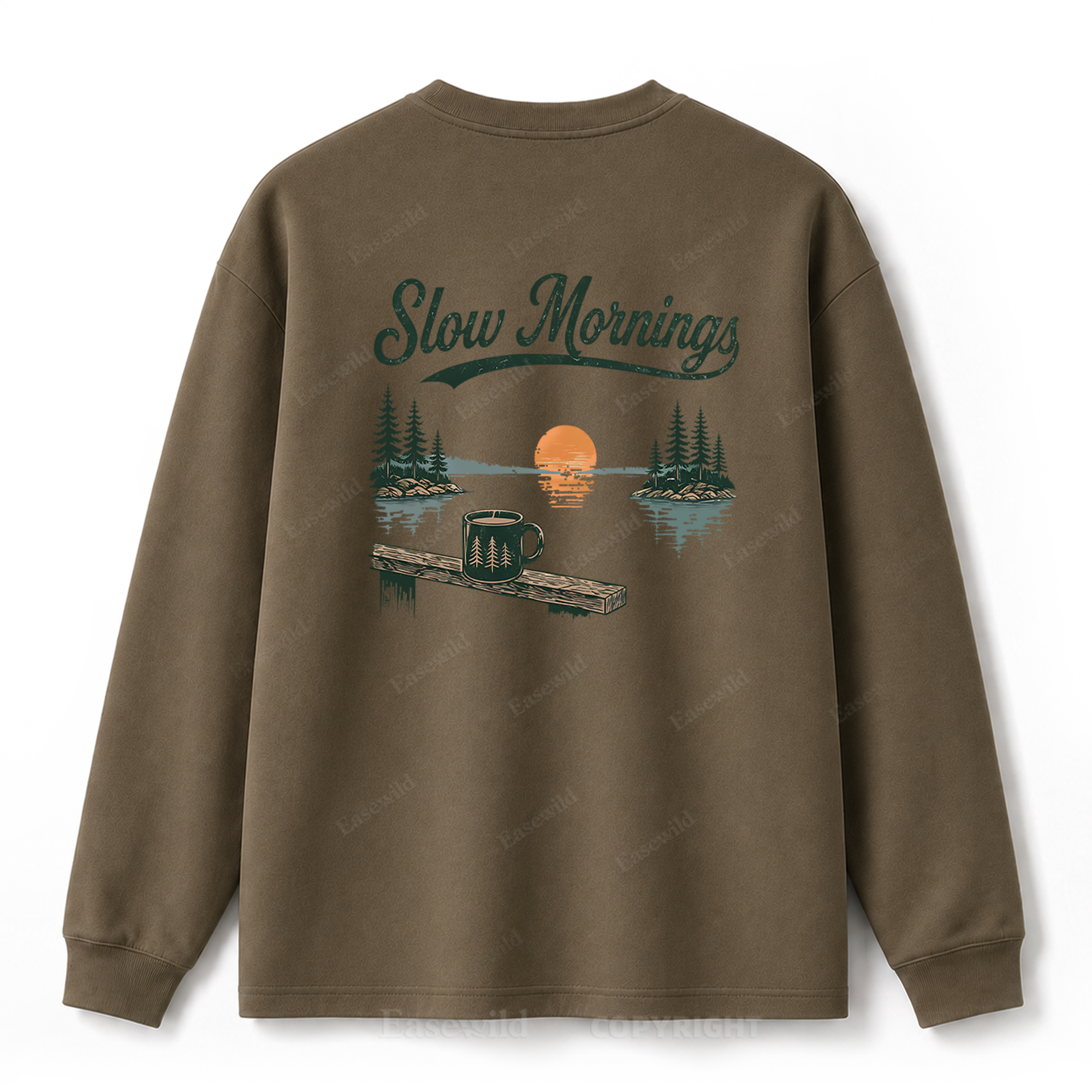 Slow Mornings Graphic Long Sleeve Tee