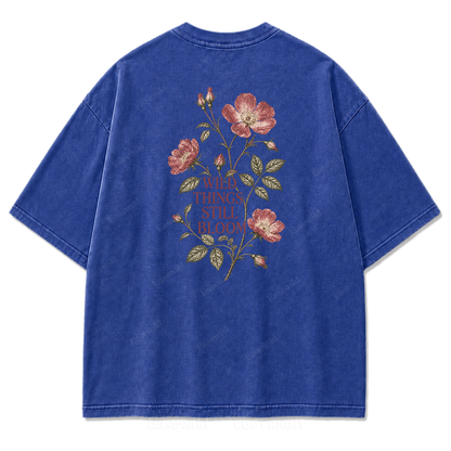 Wild Things Still Bloom Vintage Botanical Tee