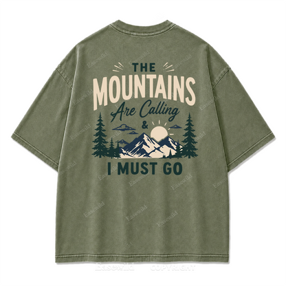 Mountain Escape Adventure T-Shirt mit Waschung