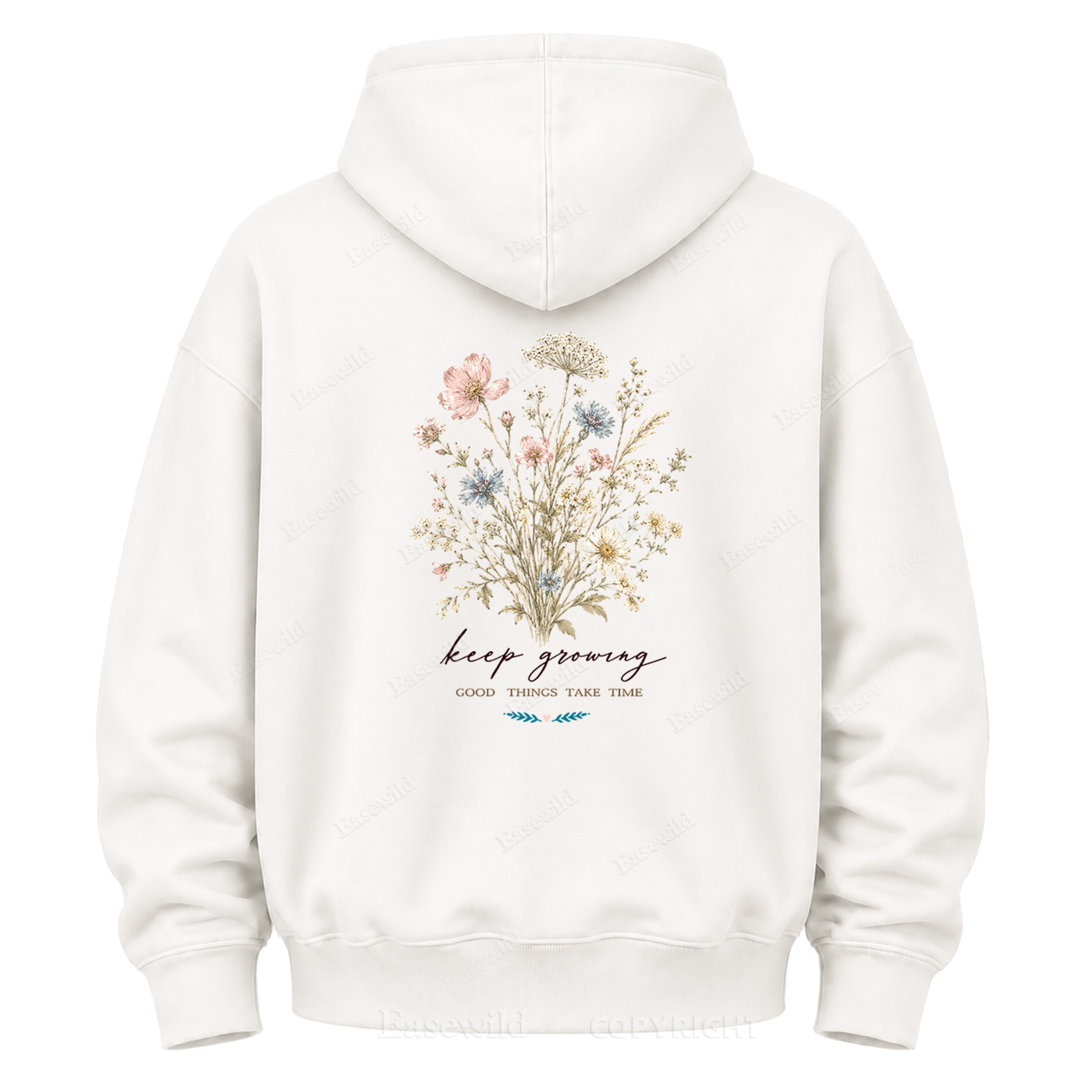 Keep Growing Wildflower Graphic Hoodie