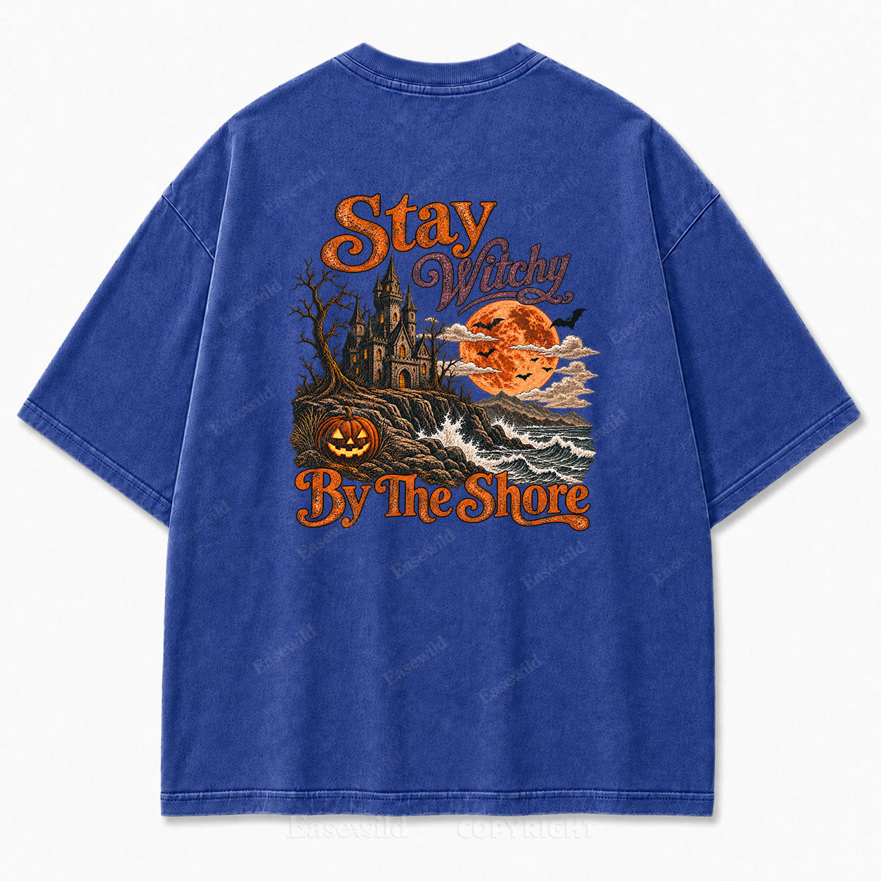 Stay Witchy  Halloween Washed Print Tee