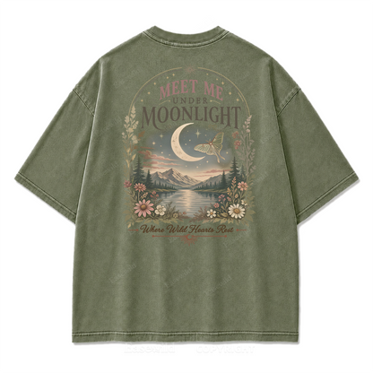Lunar Lake Wildflower Washed Print Tee