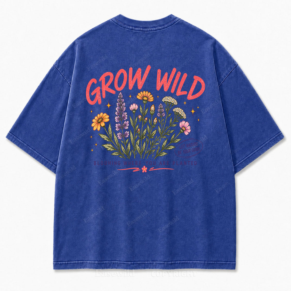 Grow Wild Wildflower Botanical Washed Graphic Tee