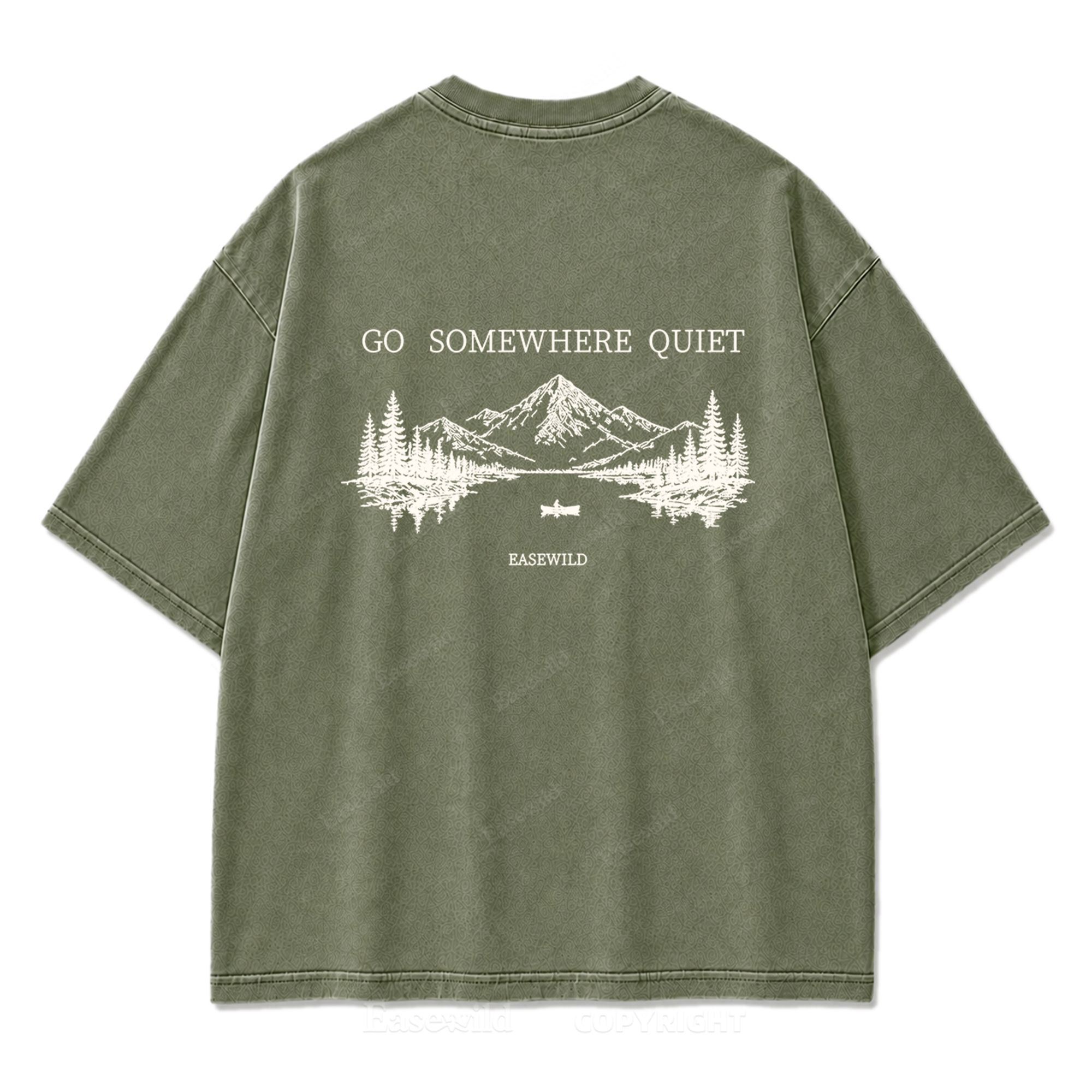 Go Somewhere Quiet Washed Print Tee