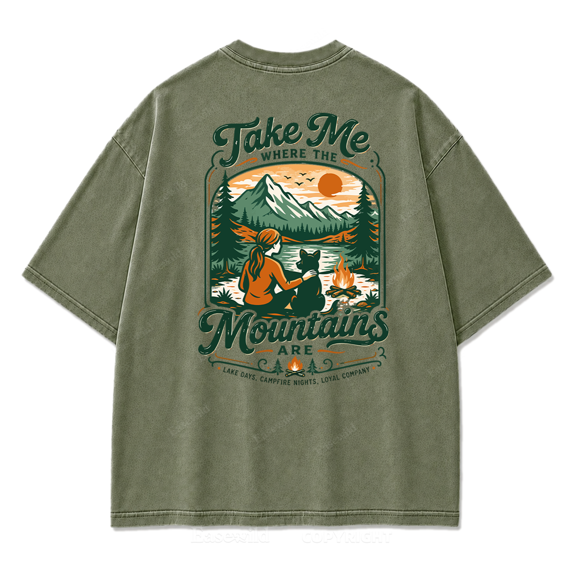 Mountain Days Loyal Company Washed Print Tee
