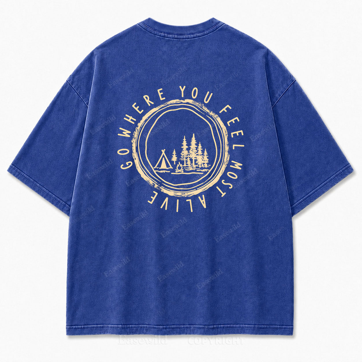 Go Where You Feel Most Alive Outdoor Washed Print Tee