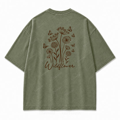 Wildflower Washed Print Tee
