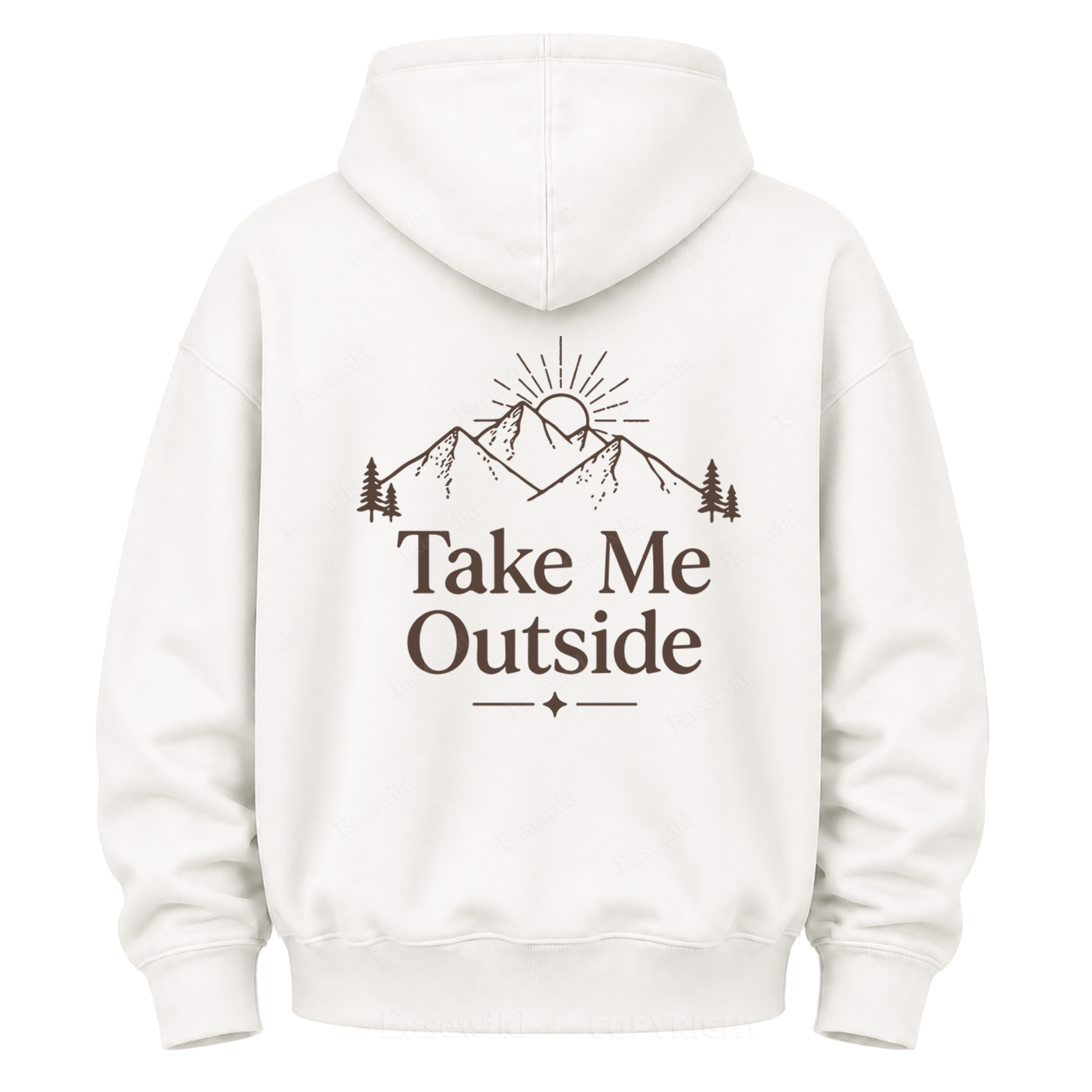 Take Me Outside Mountain Grafik-Kapuzenpullover