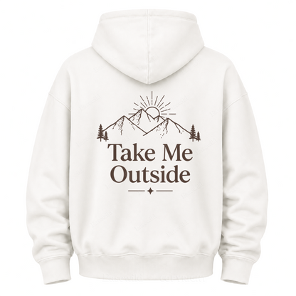 Take Me Outside Mountain Grafik-Kapuzenpullover