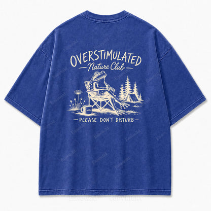 Overstimulated Nature Club Washed Print Tee
