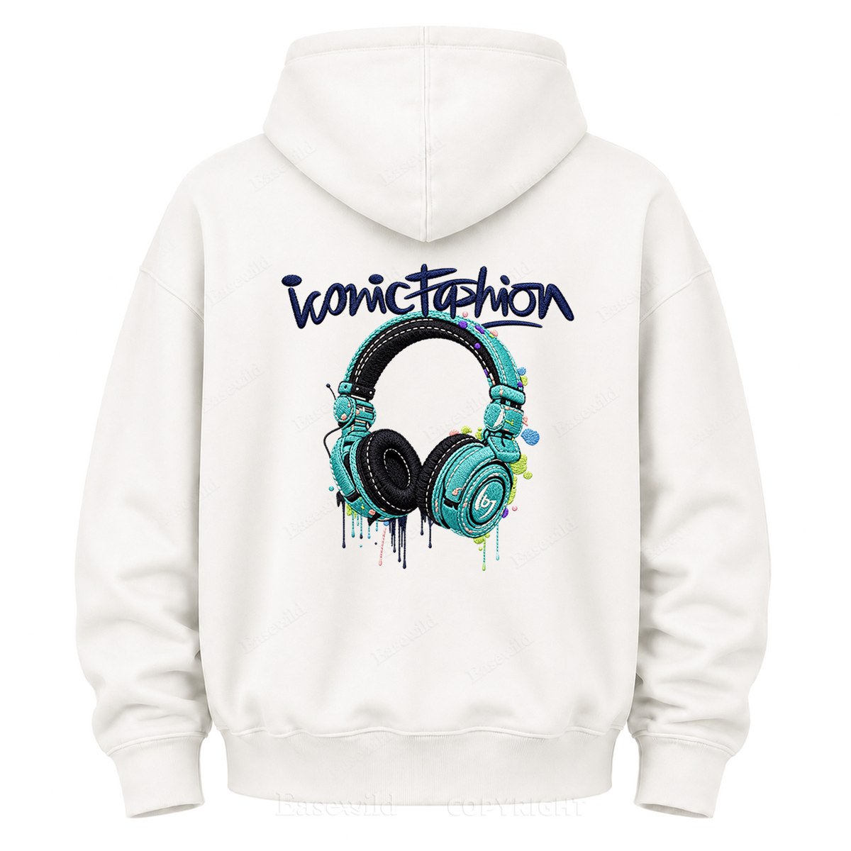 Iconic Fashion Headphones Graphic Hoodie