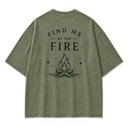 Find Me by the Fire Washed Print Tee