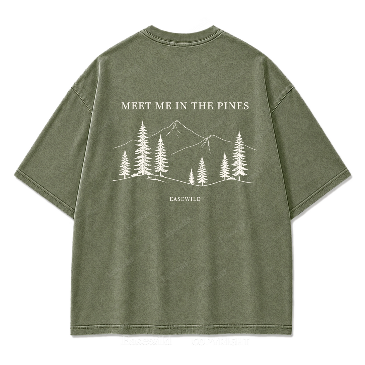 Meet Me in the Pines Washed Print Tee