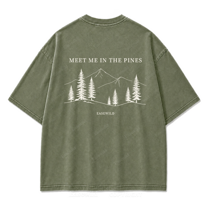 Meet Me in the Pines Washed Print Tee