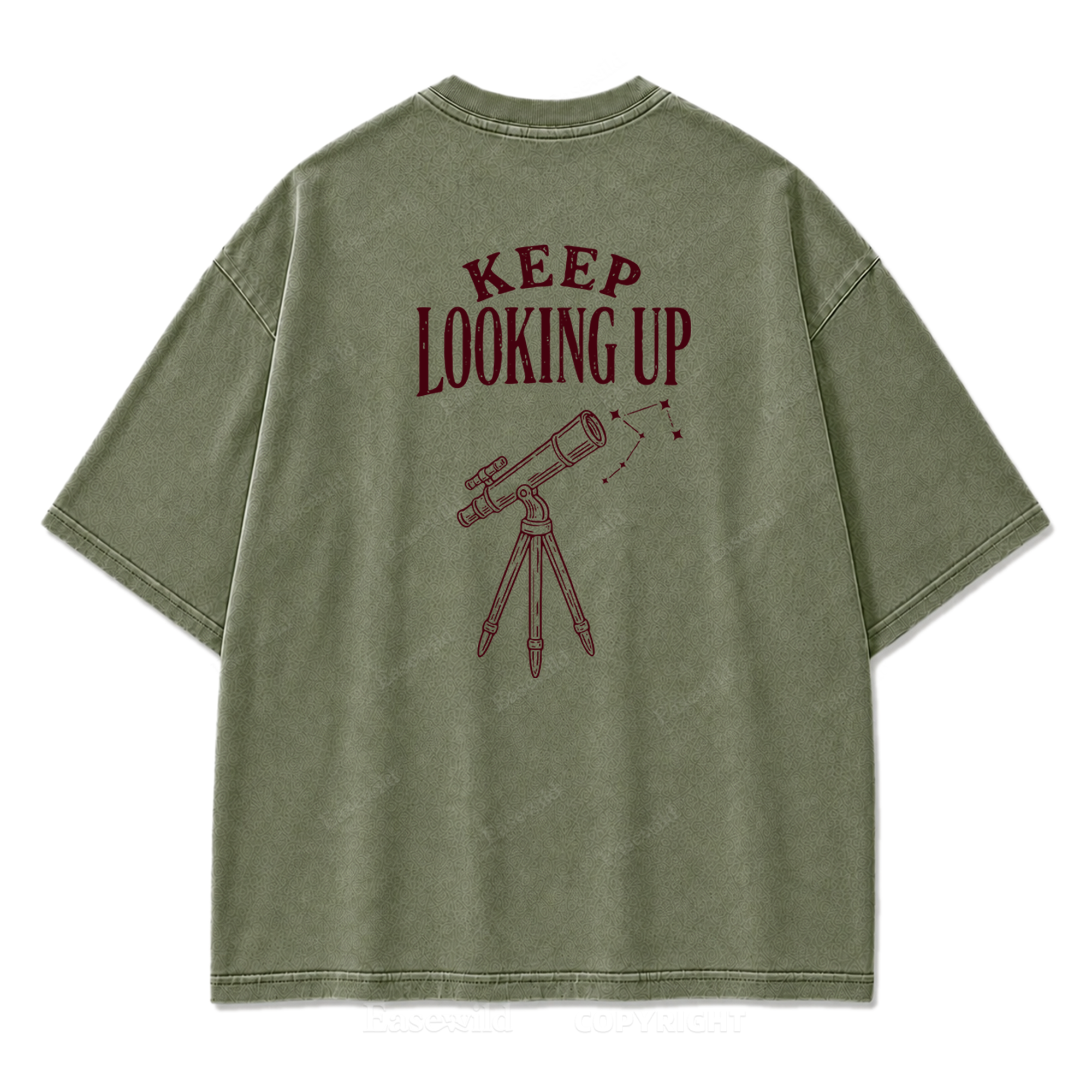 Keep Looking Up Graphic Print Tee