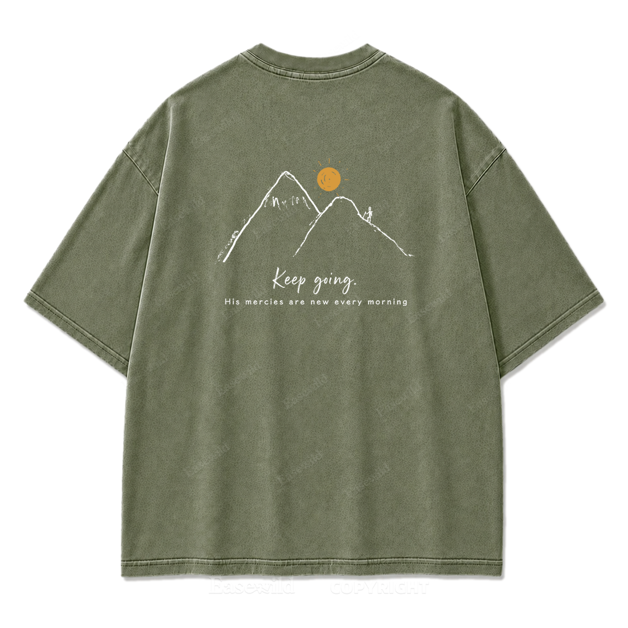Keep Going Mountain Washed Print Tee
