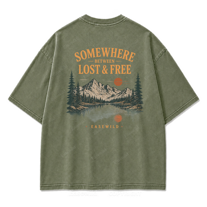 Wilderness Reflections Mountain Washed Print Tee
