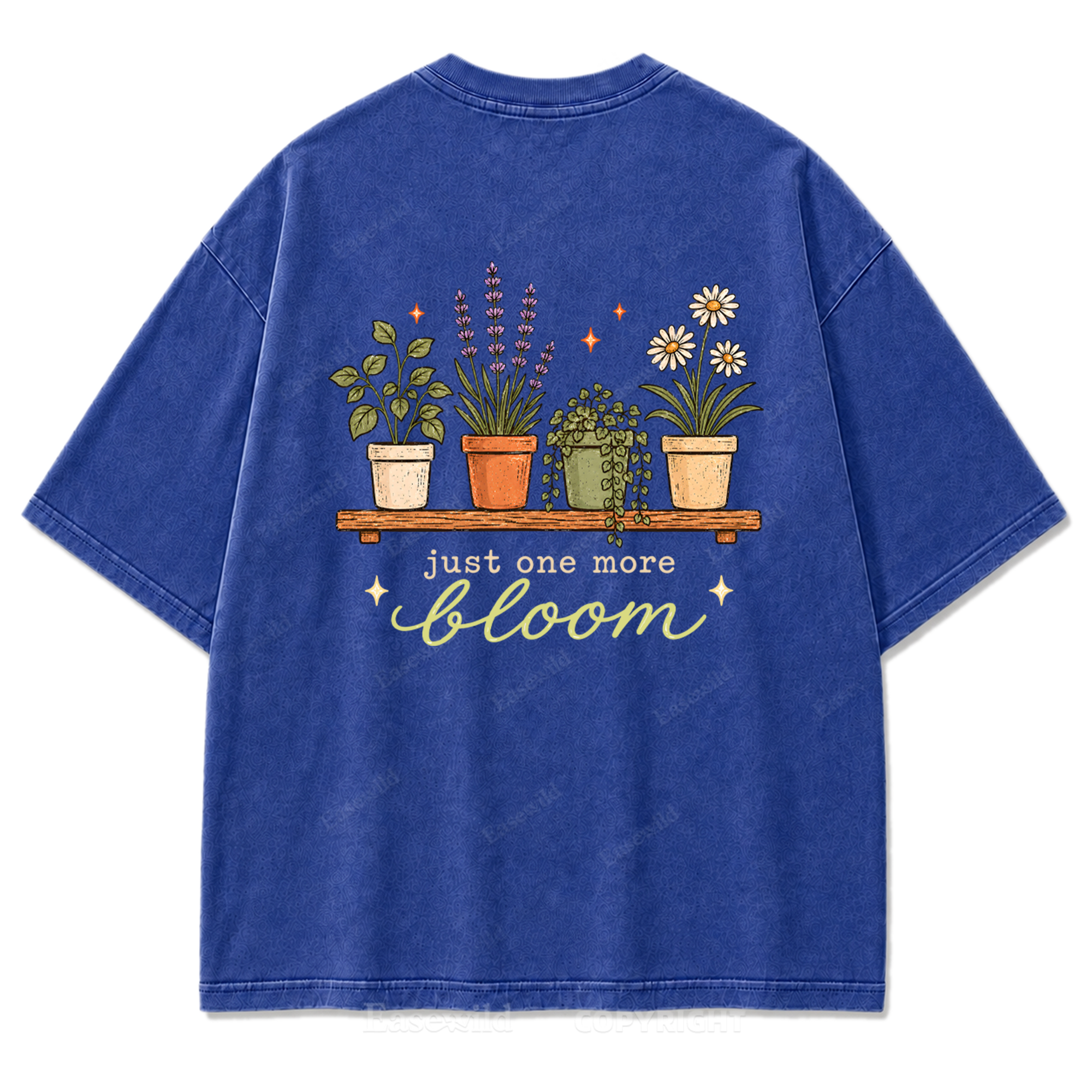 Just One More Bloom Washed Print Tee