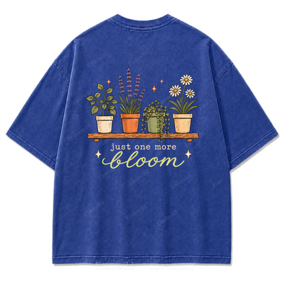 Just One More Bloom Washed Print Tee