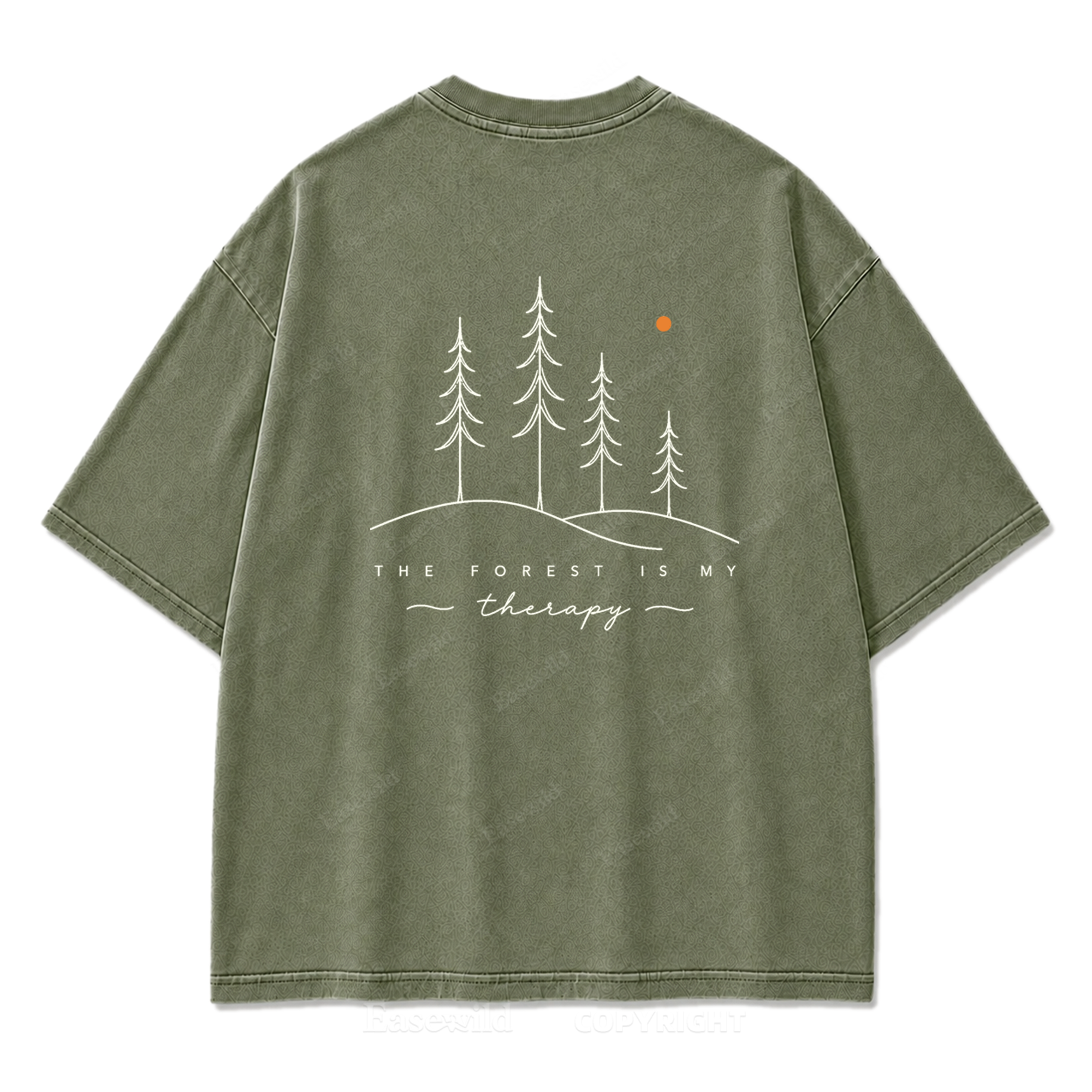 The Forest Is My Therapy Washed Print Tee