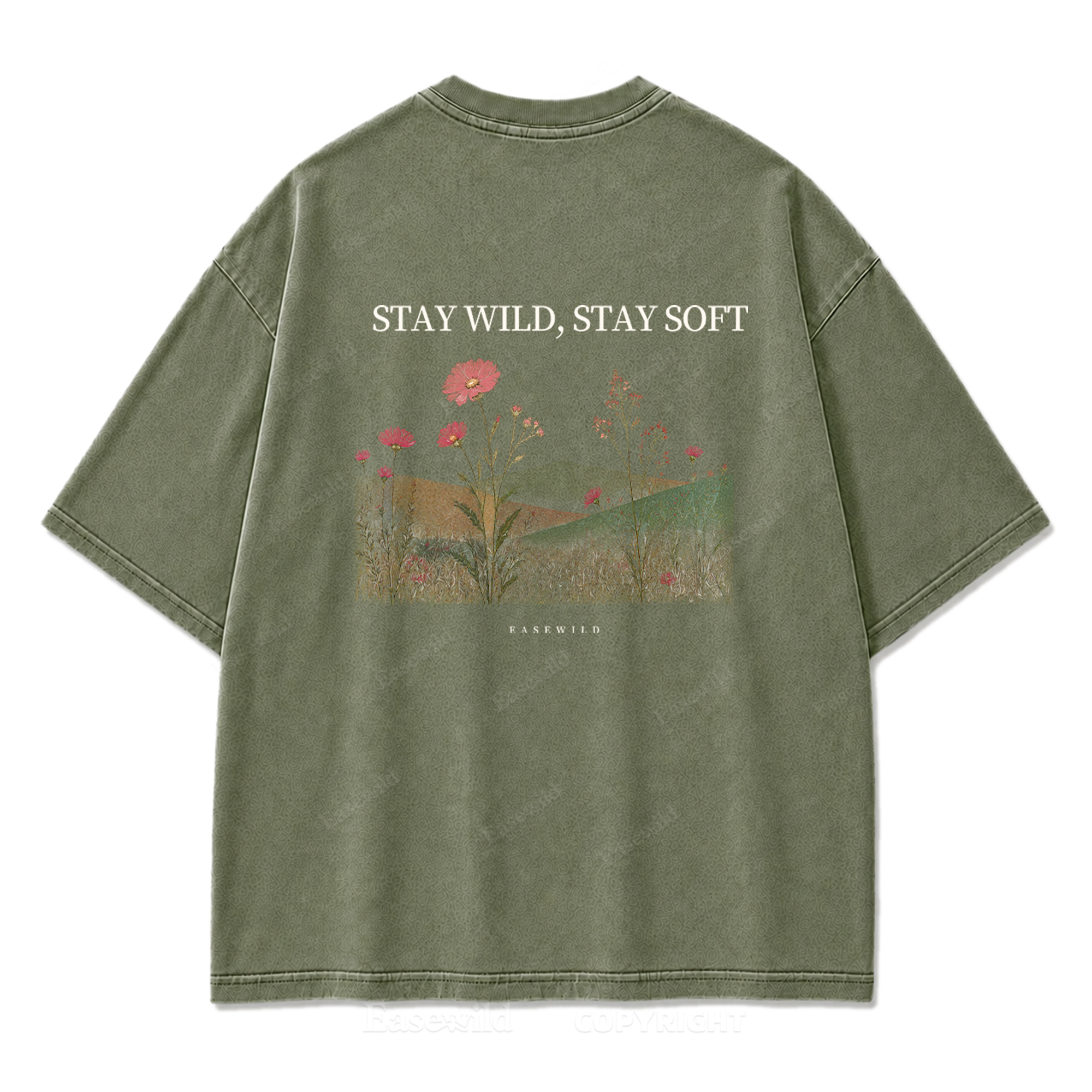 Stay Wild, Stay Soft Washed Print Tee