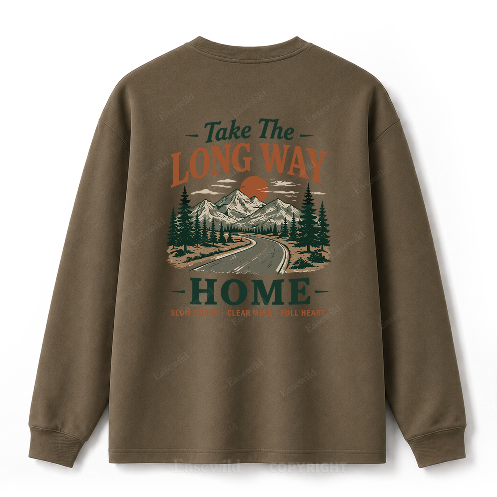 Take the Long Way Home Graphic Long Sleeve Tee