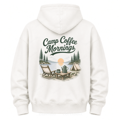 Camp Coffee Mornings Washed Graphic Hoodie