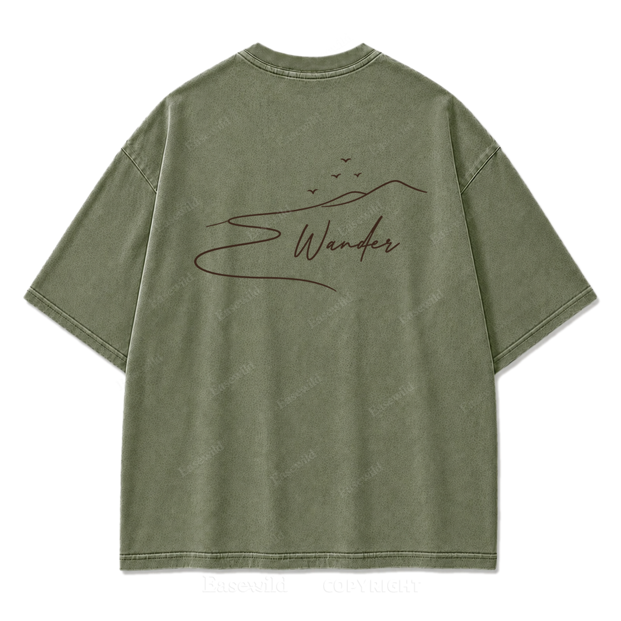 Where the Road Softens Washed Print Tee