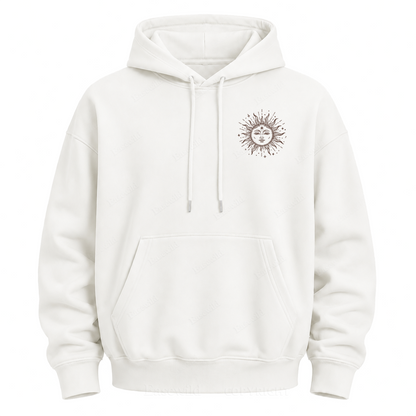 Sonne & Mond "Celestial Washed" Grafik-Kapuzenpullover