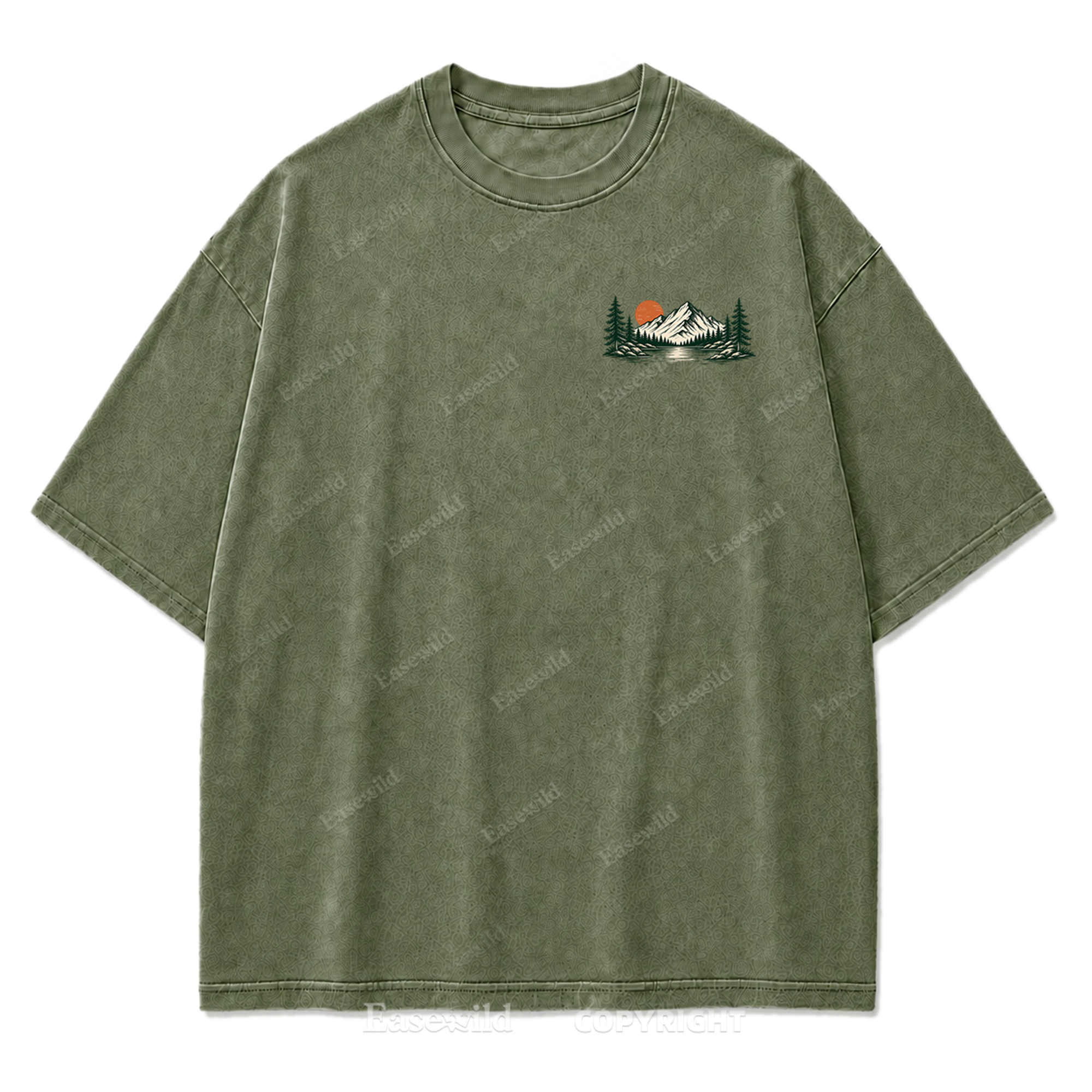 Campfire Evenings Outdoor Washed Print Tee
