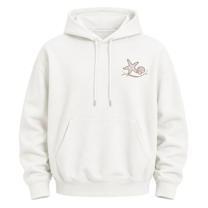 Ocean Breeze Wave Graphic Hoodie