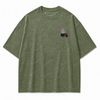 Girls Will Be Girls Halloween Washed Graphic Tee