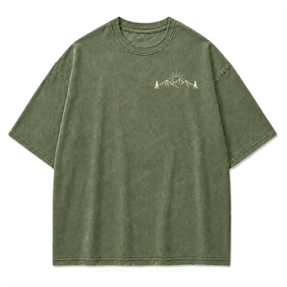 Meet Me Outside Sunrise Washed Print Tee