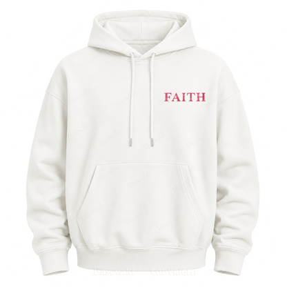 Faith Over Fear Pink Ribbon Graphic Hoodie