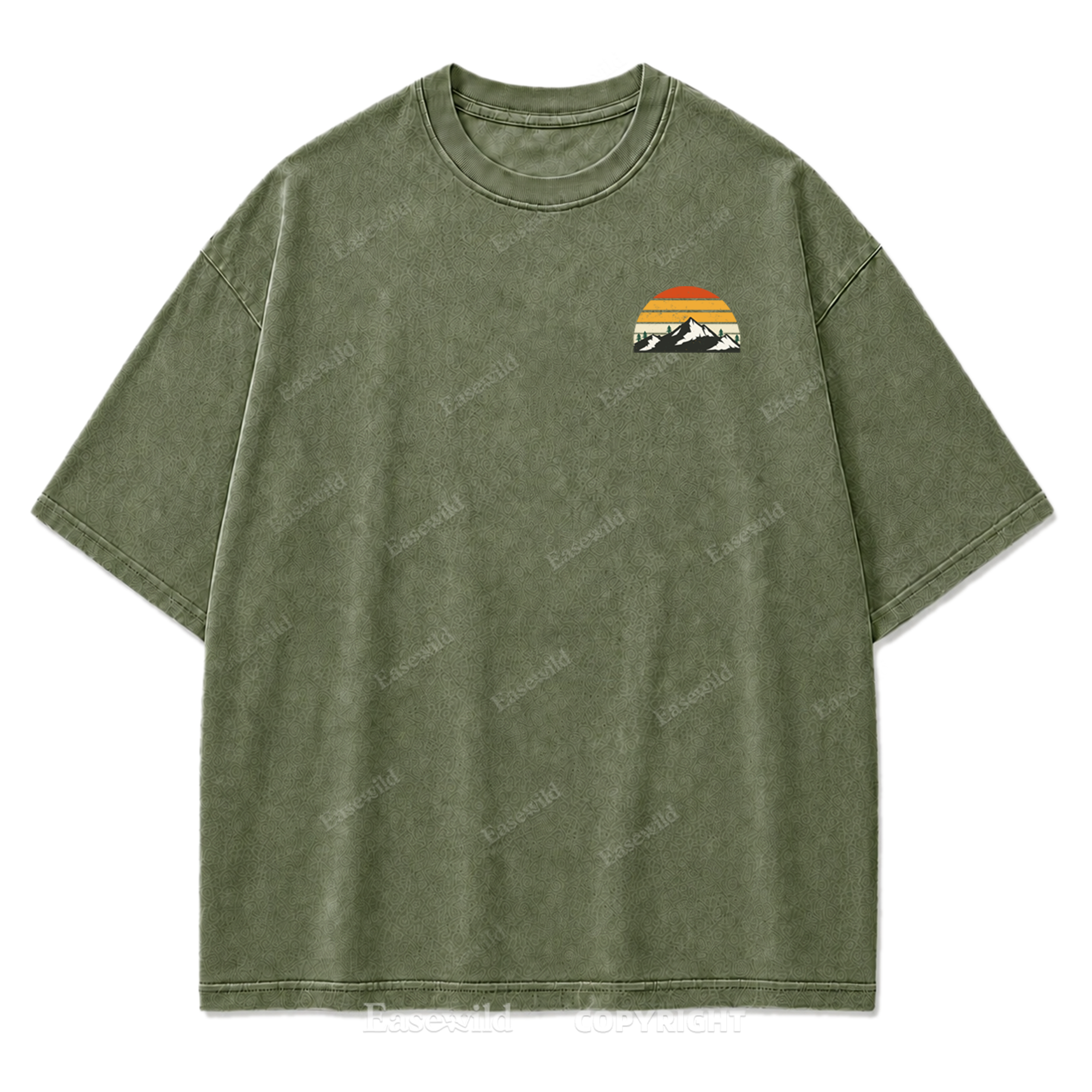 Trail Mood – Take A Hike Washed Print Tee