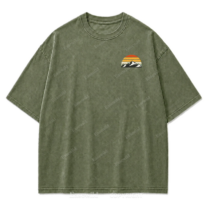 Trail Mood – Take A Hike Washed Print Tee