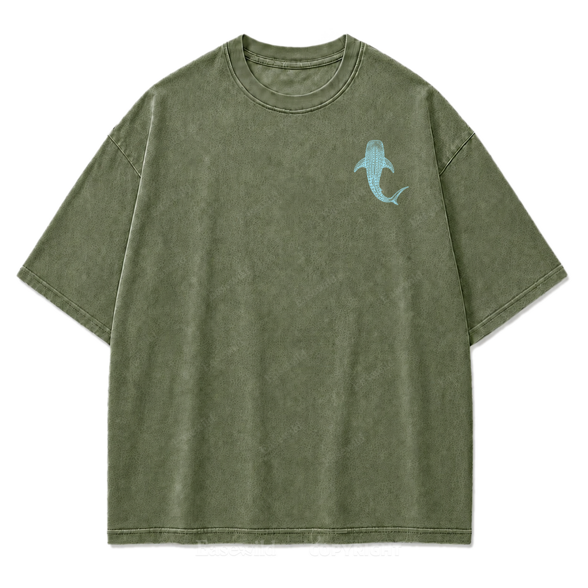 Pacific Whale Shark Washed Print Tee