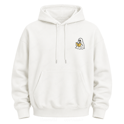 Lonely Ghost Reading Human Stories Graphic Hoodie