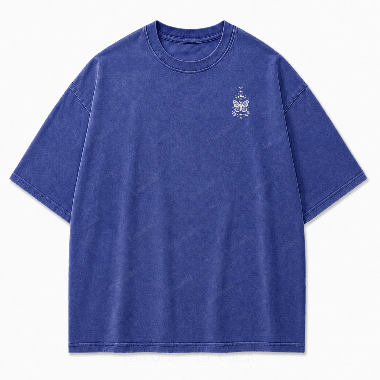Lunar Magic Celestial Moth Moon‑Phase Graphic Print Tee
