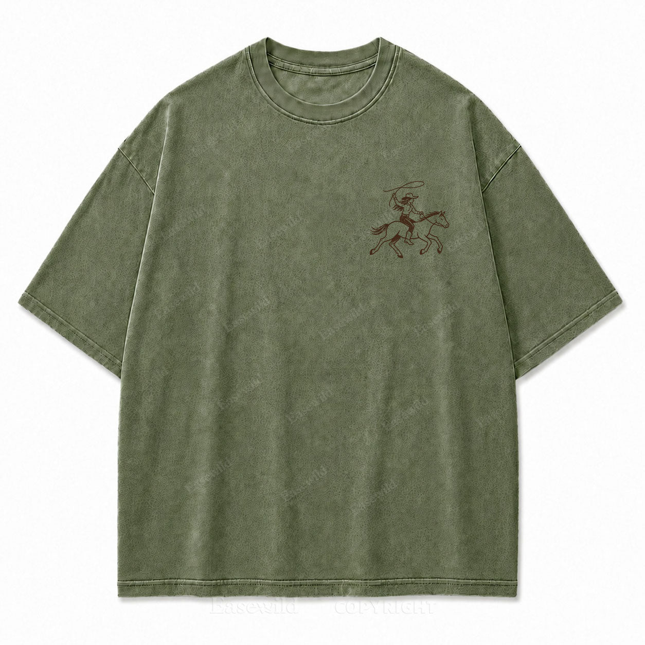 Coastal Cowgirl Club Washed Print Tee