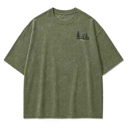 Find Me Offline T-Shirt mit Waschung