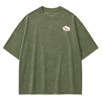 Grow Your Own Way Wildflower Washed Print Tee